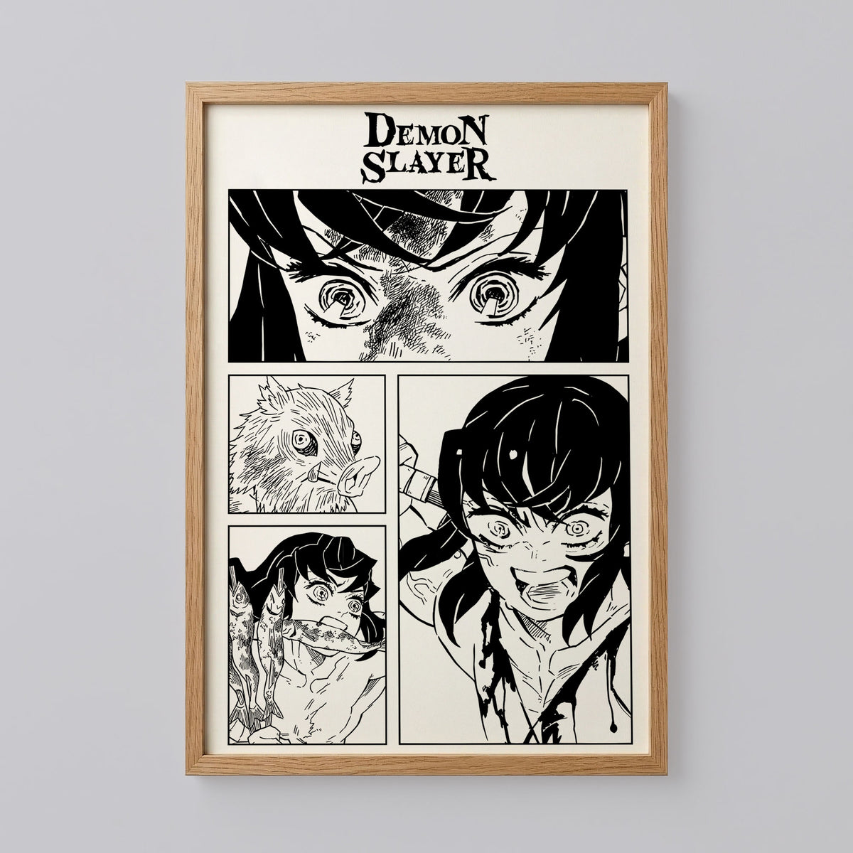 Inosuke Hashibira Kimetsu no Yaiba Poster