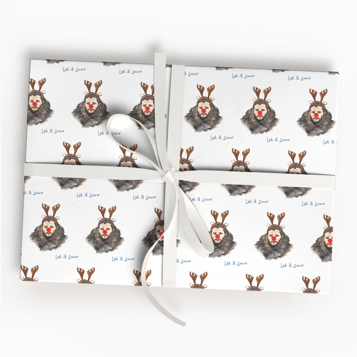 Jon Snow Christmas Wrapping Paper GOT Holiday Gift Wrap