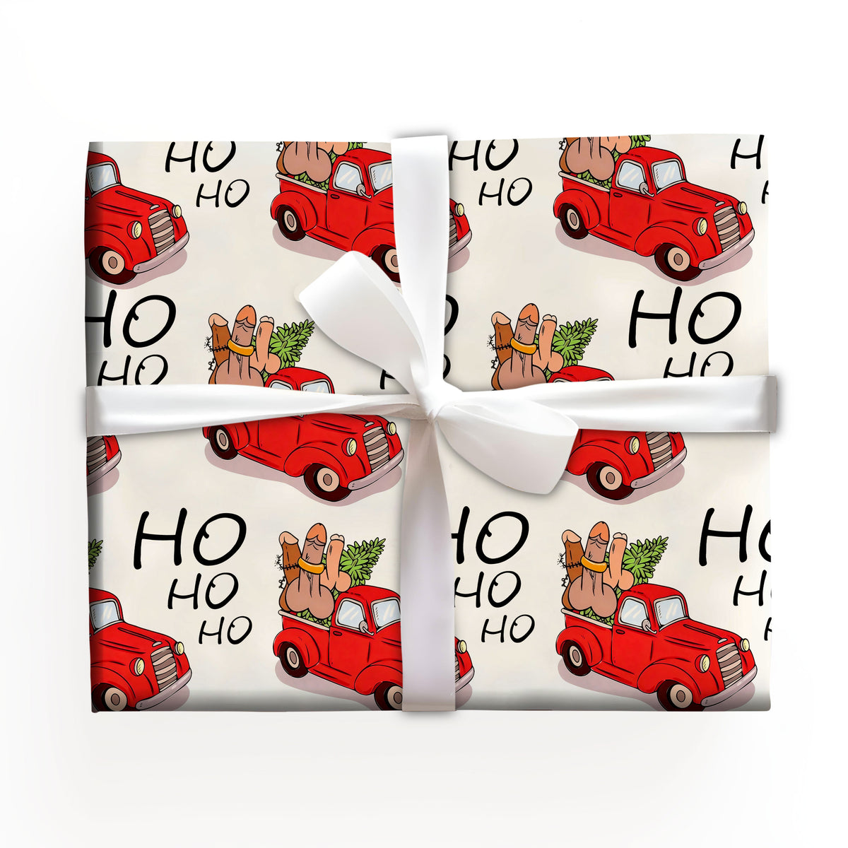 Funny Santa Ho Ho Ho Wrapping Paper