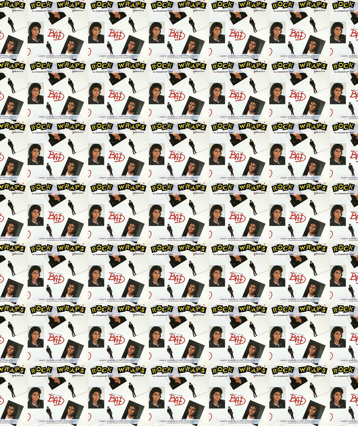 Rock Wraps Bad Michael Jackson Wrapping Paper – Gift Wrap for Fans