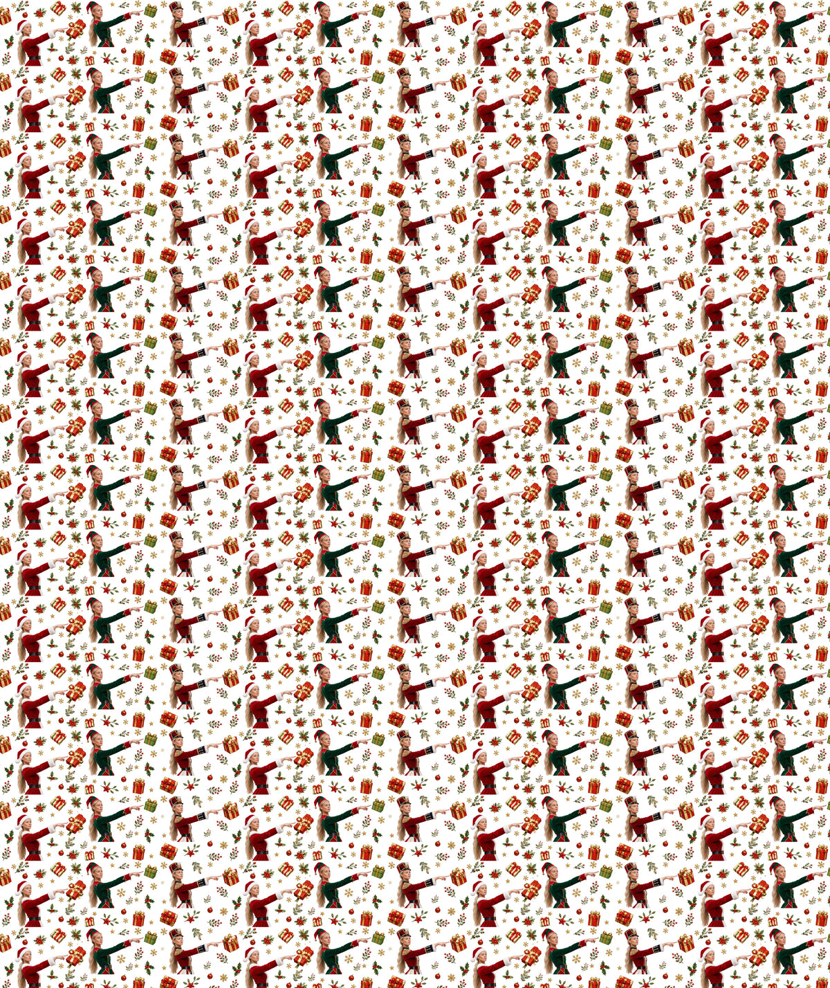 White Nutcracker Sophie Cunningham Wrapping Paper – Christmas Gift Wrap for Fans
