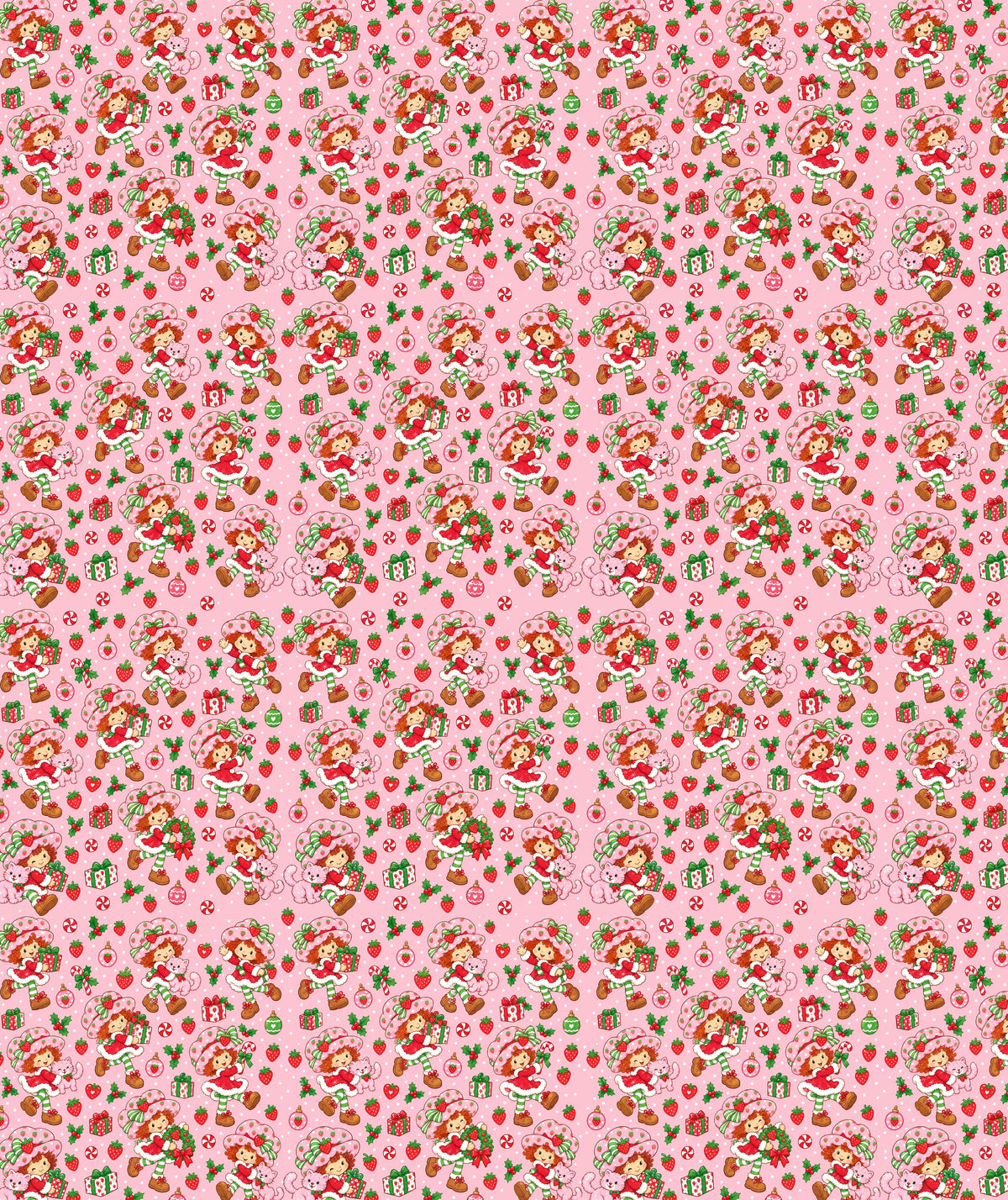 Pink Gifts Strawberry Shortcake Wrapping Paper – Christmas Gift Wrap for Fans