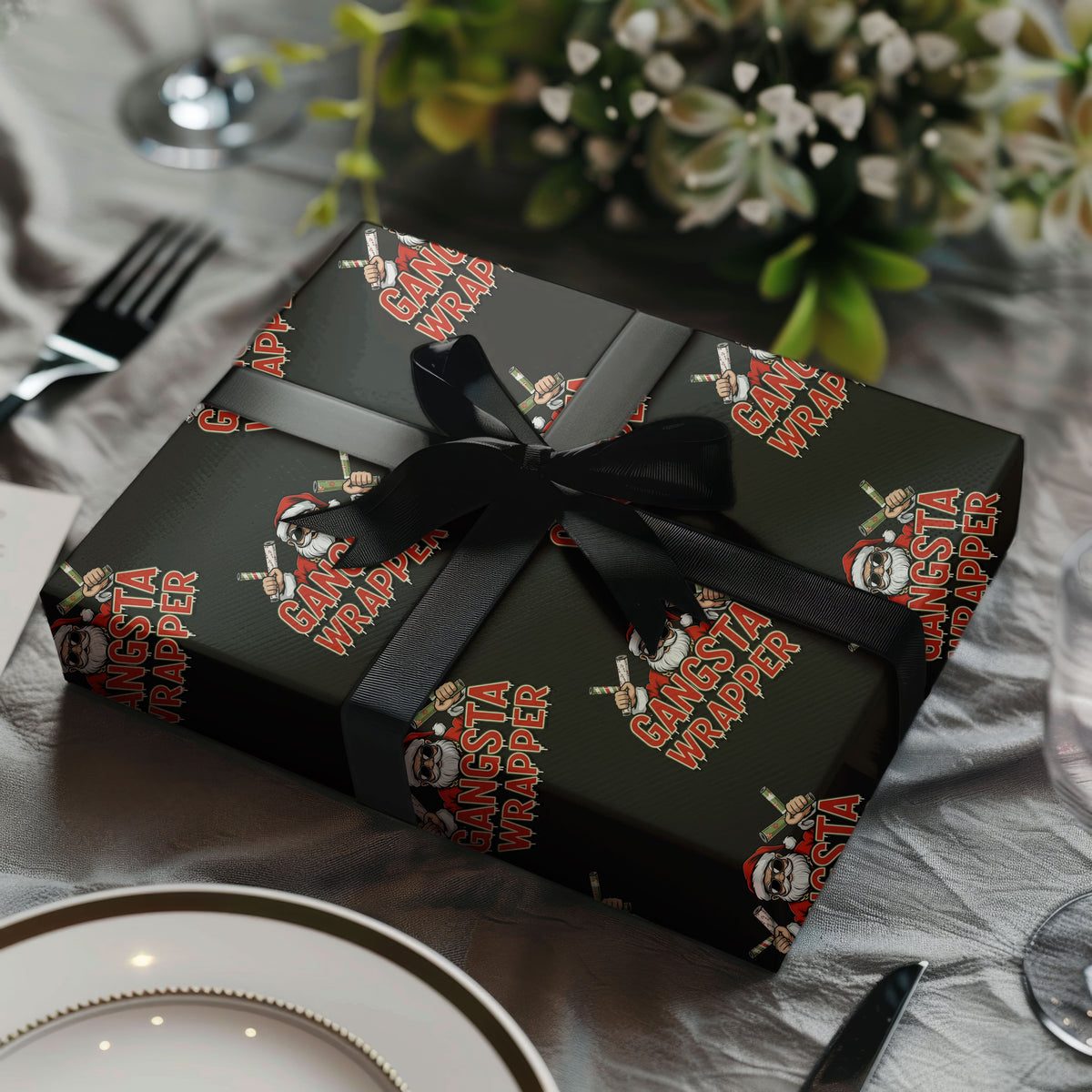 Meme Santa Gangsta Wrapper Gifts