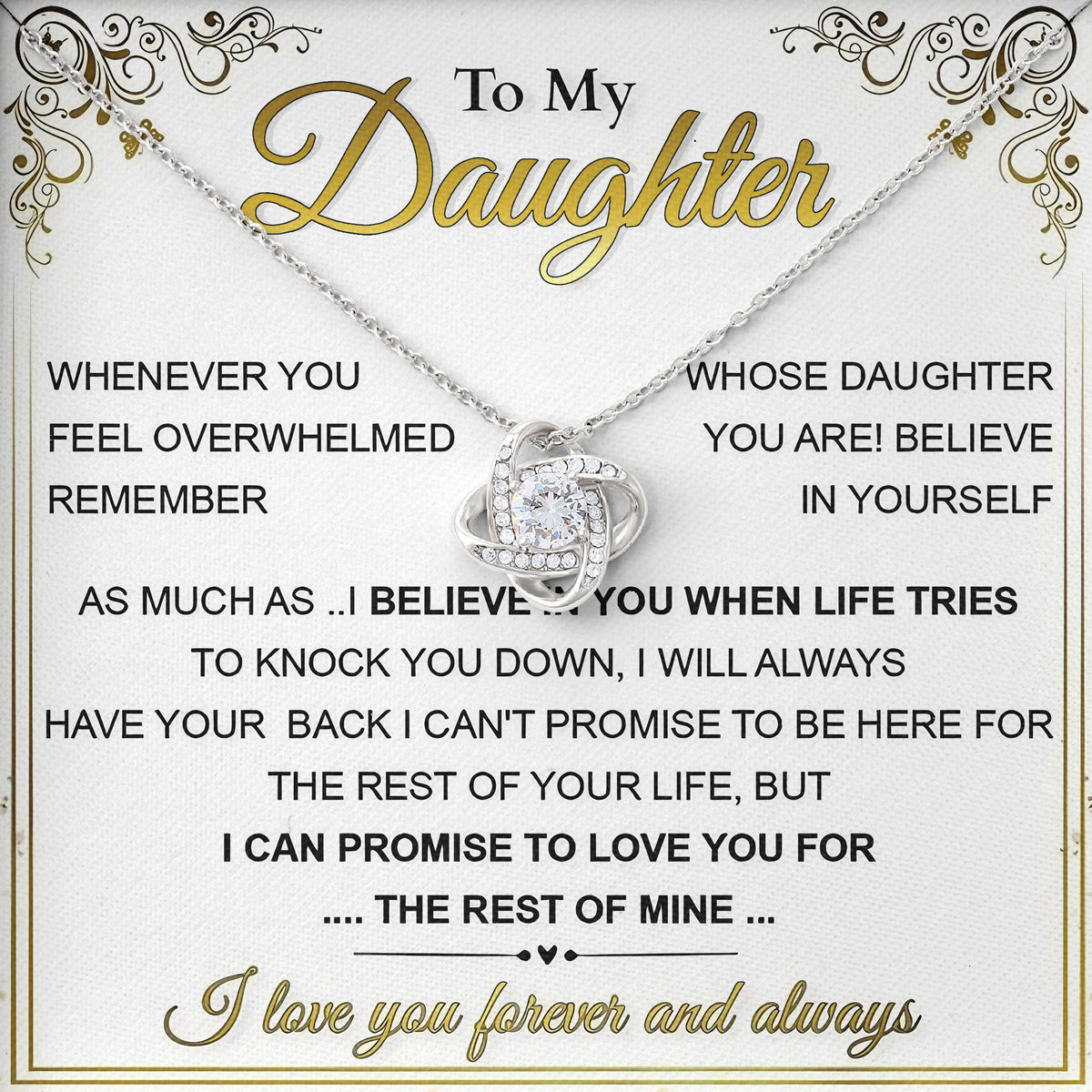 To My Daughter Necklace Birthday, Wedding Gifts