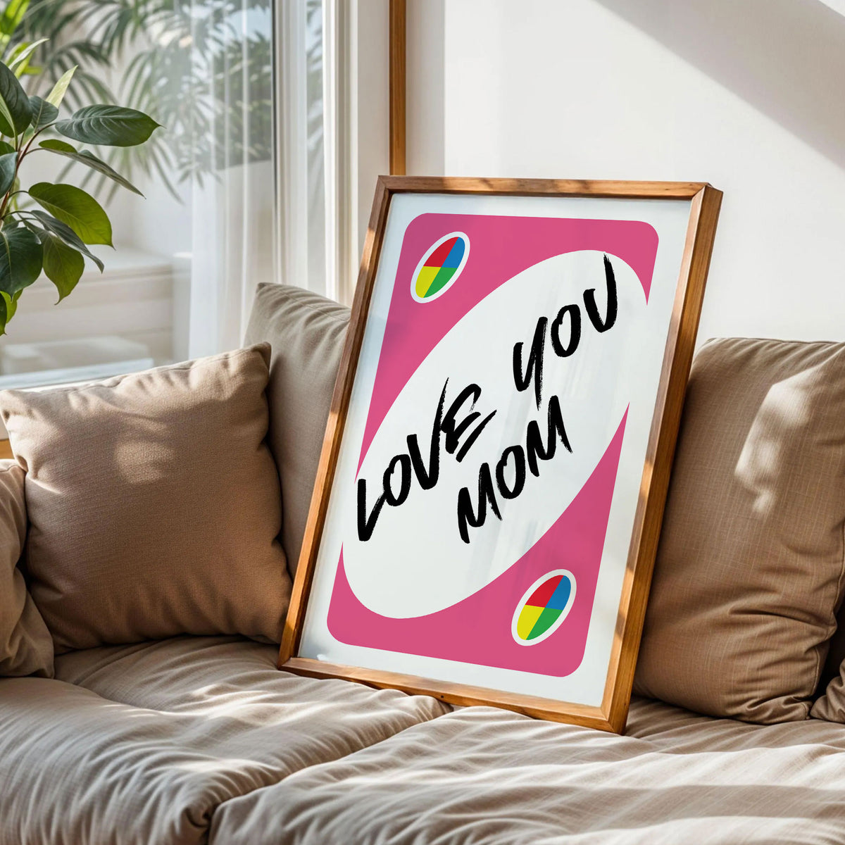 Love You More UNO Card Poster