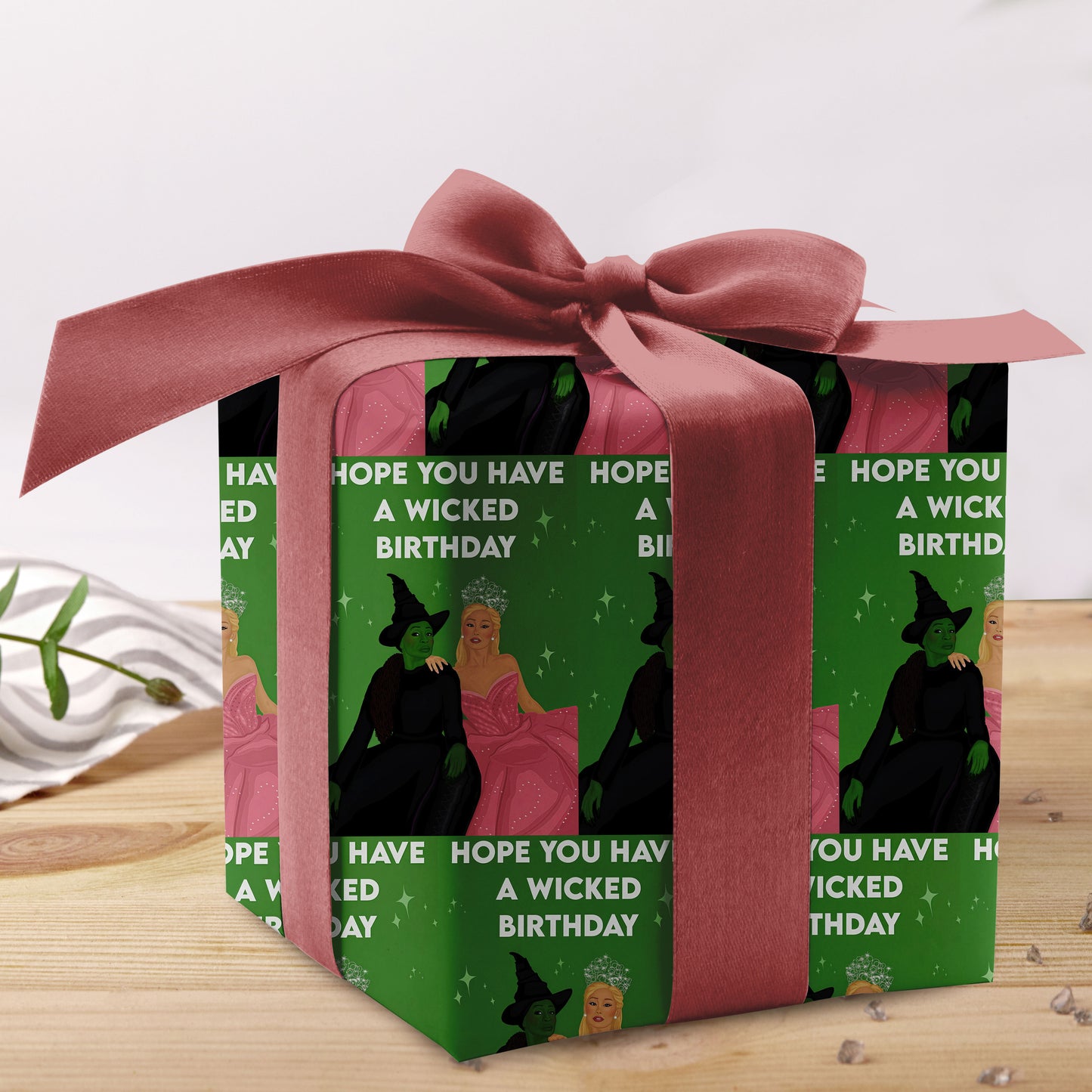 Wicked Movie Wrapping Paper Magical Holiday Sheet