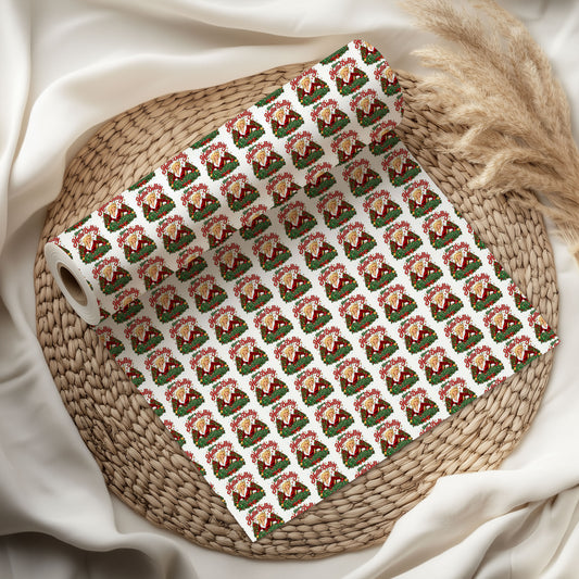 Holly Dolly Wreath Wrapping Paper – Dolly Parton Christmas Gift Wrap