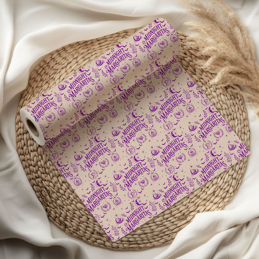 Midnight Margaritas Beige Practical Magic Wrapping Paper – Gift Wrap for Fans