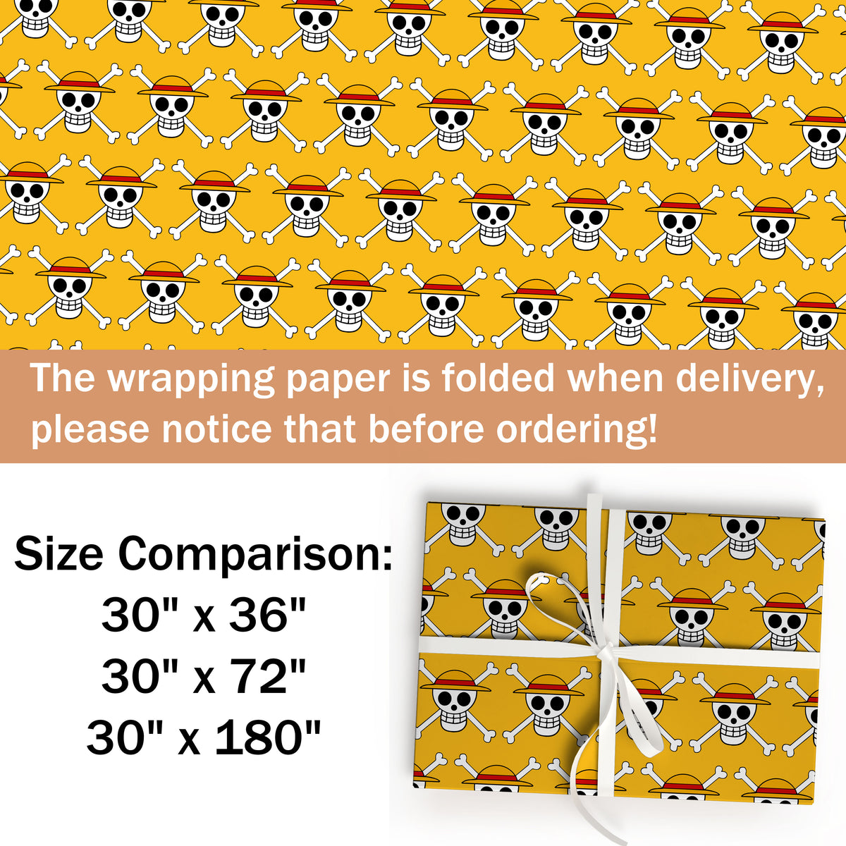 One Piece Wrapping Paper Birthday Gift