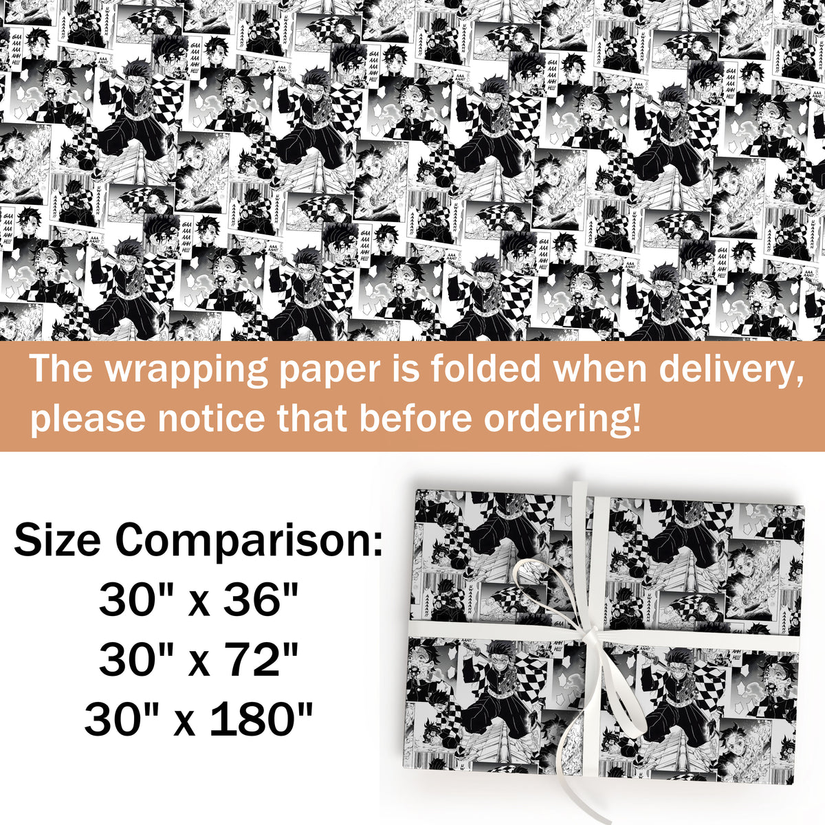 Demon Slayer Kimetsu no Yaiba Wrapping Paper