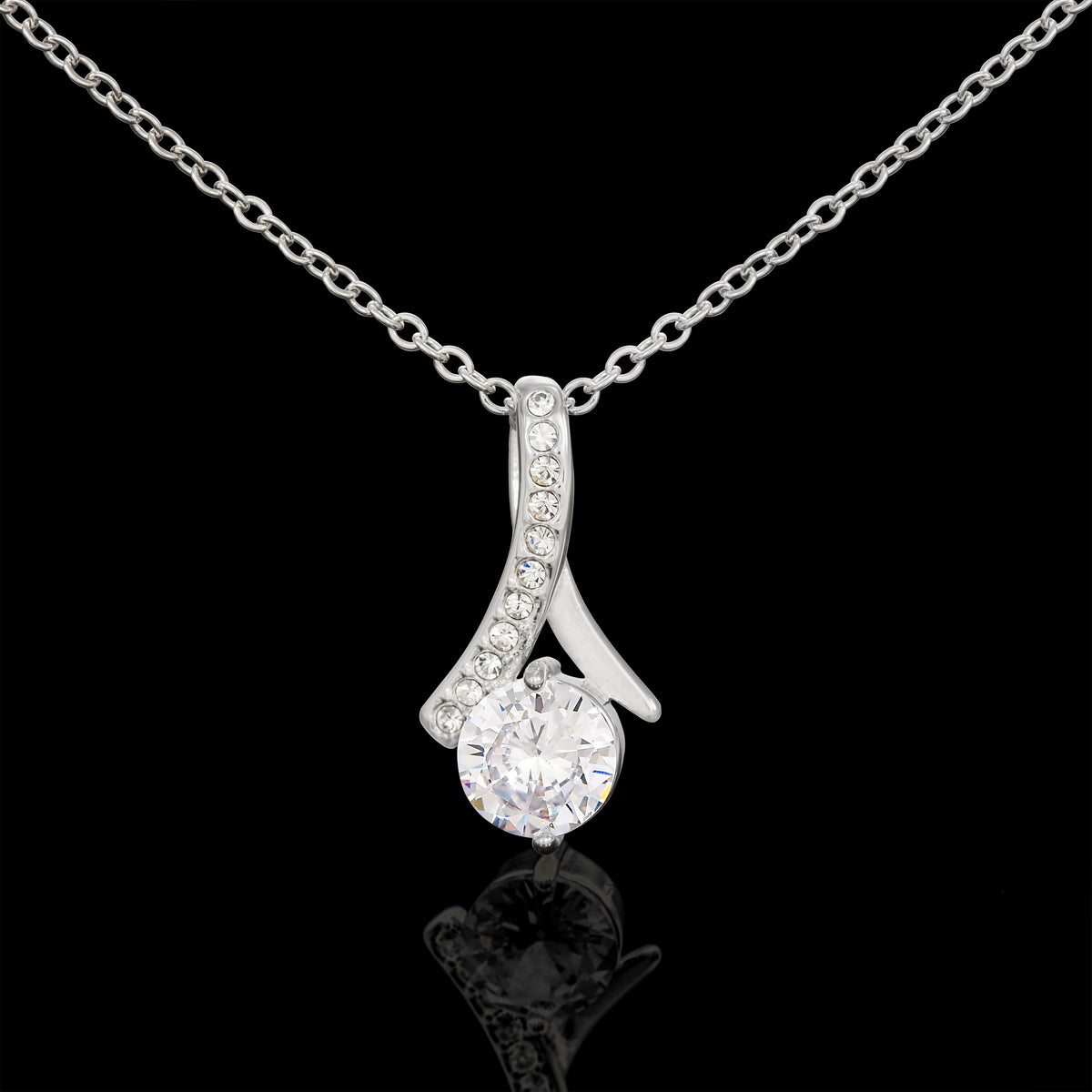 To My Beautiful Daughter Love Necklace Gift From Dad