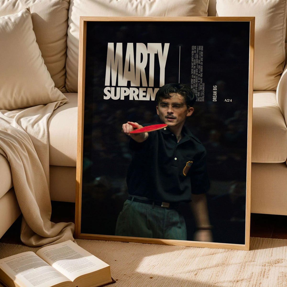 Marty Supreme Timothée Chalamet Art