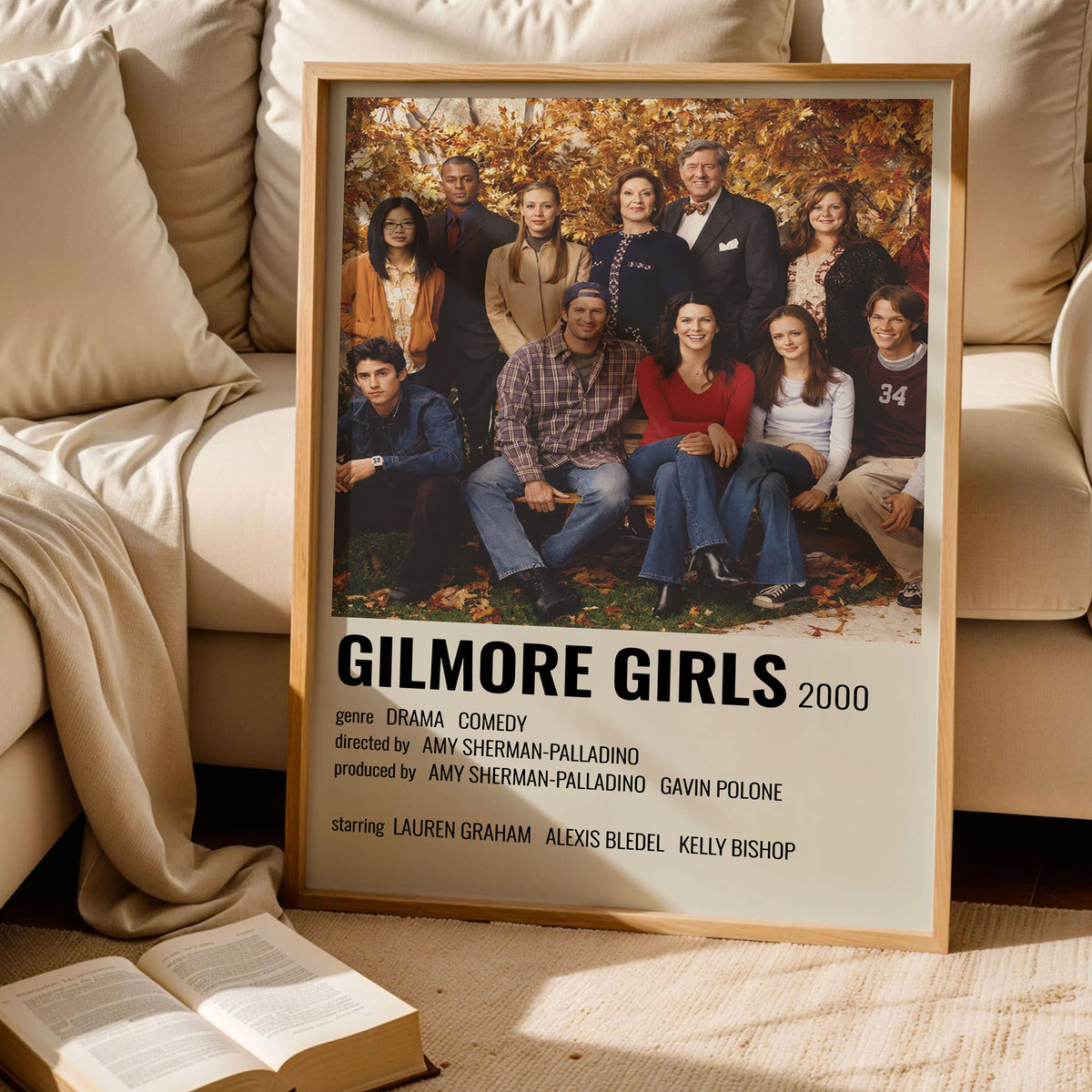 Gilmore Girls Retro TV Show Poster