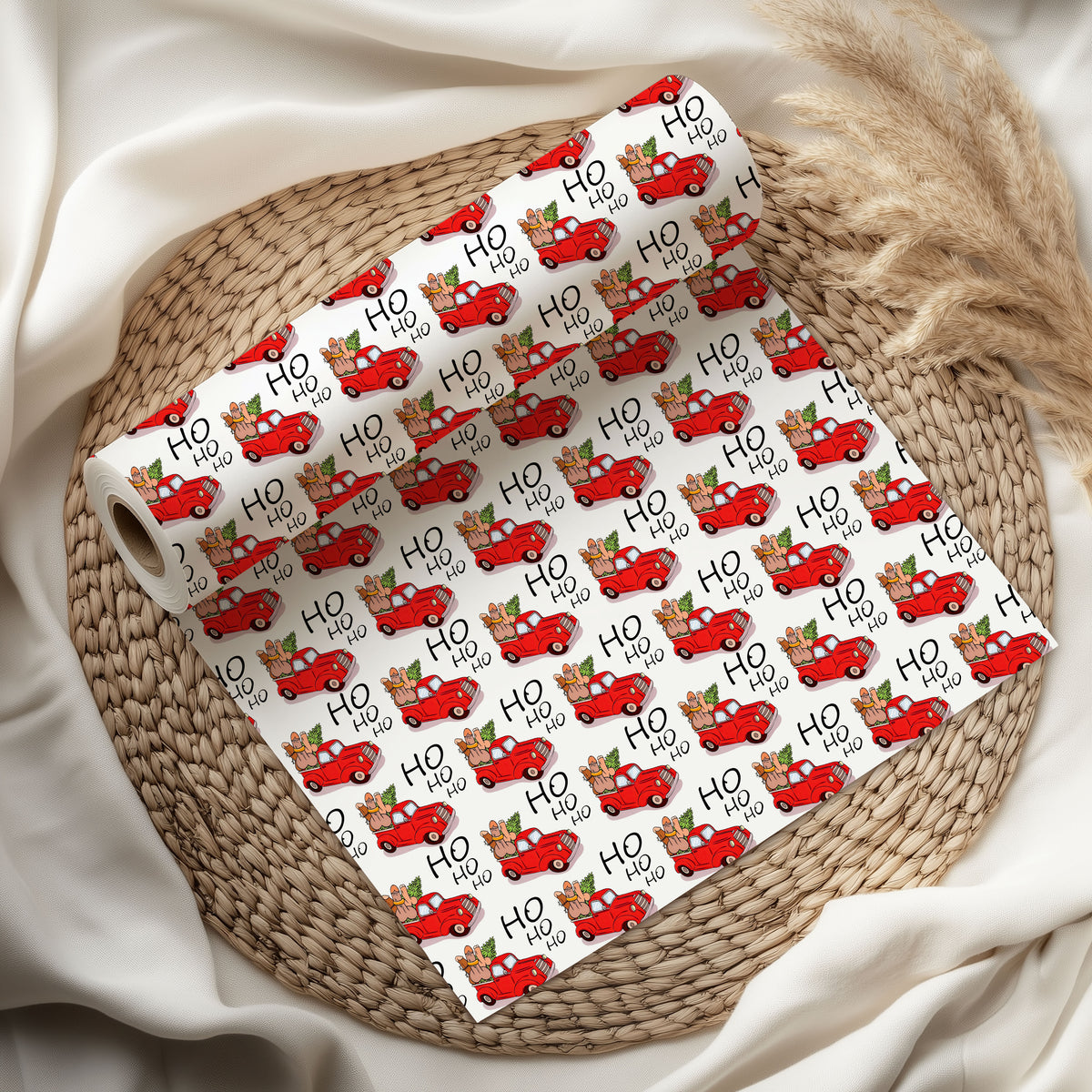 Funny Santa Ho Ho Ho Wrapping Paper