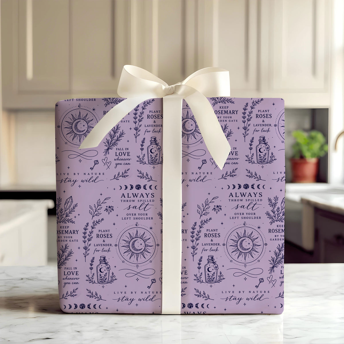 Lavender Practical Magic Wrapping Paper – Gift Wrap for Fans