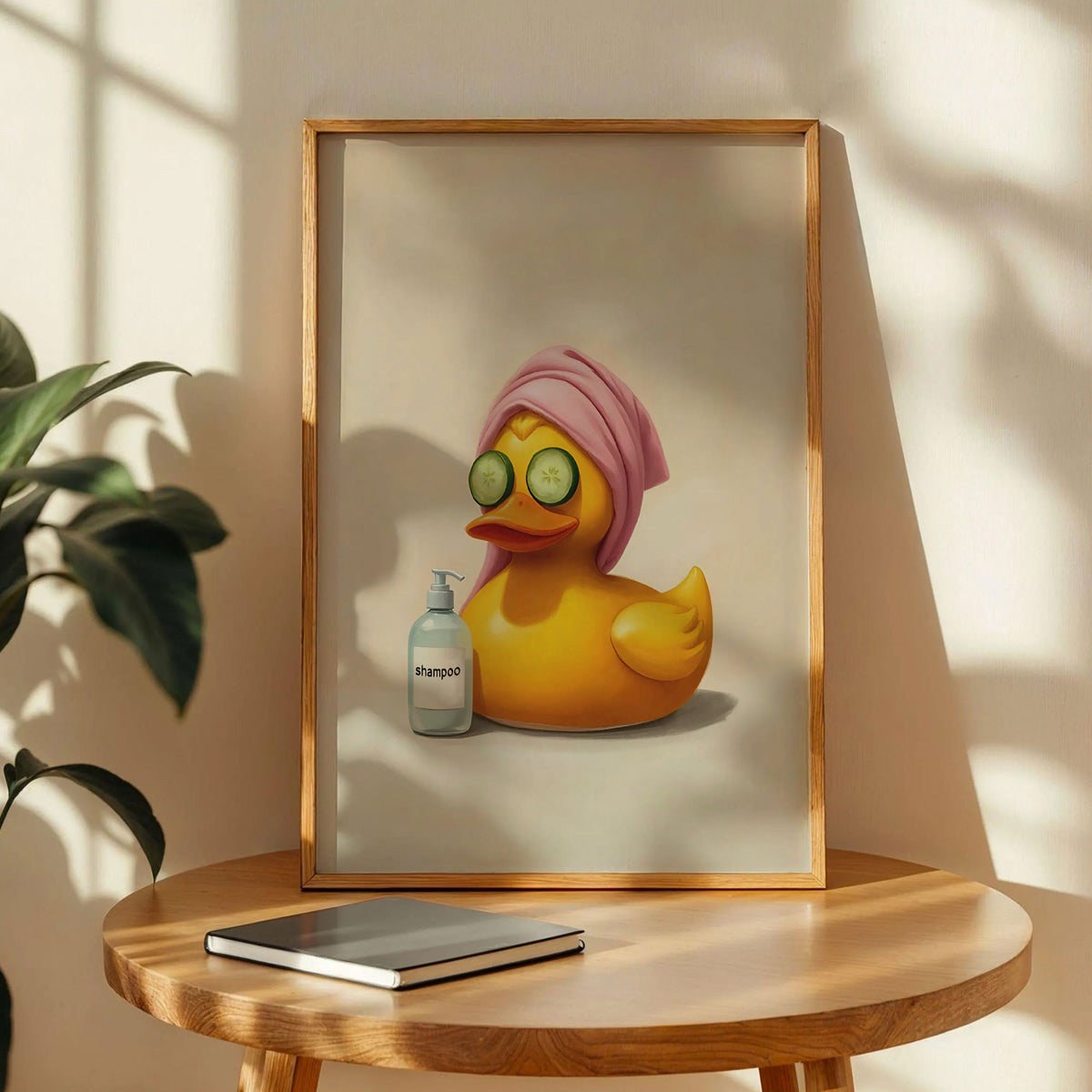 Funny Duck Bathroom Print