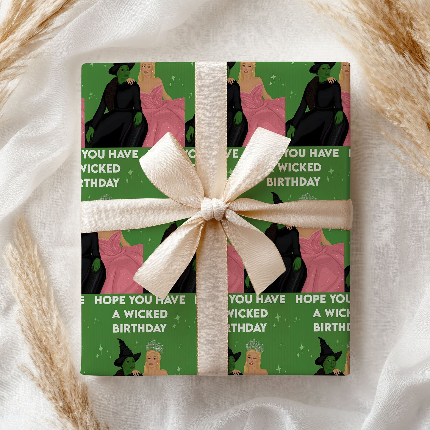 Wicked Movie Wrapping Paper Magical Holiday Sheet