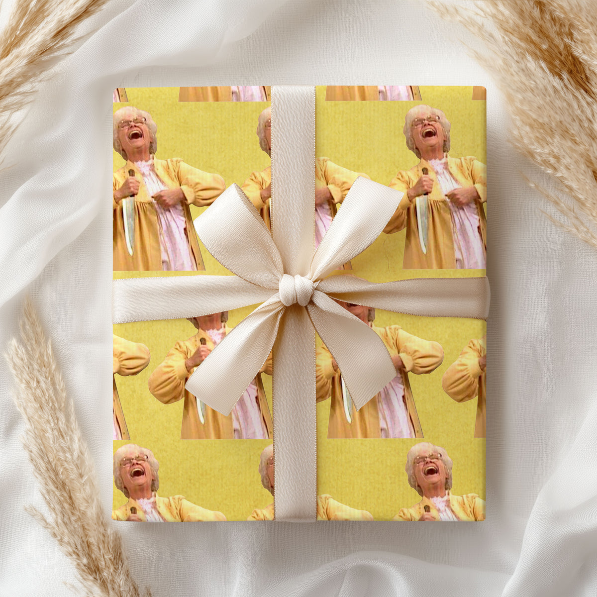 Funny Sitcom Wrapping Paper Retro TV Show Gift Wrap