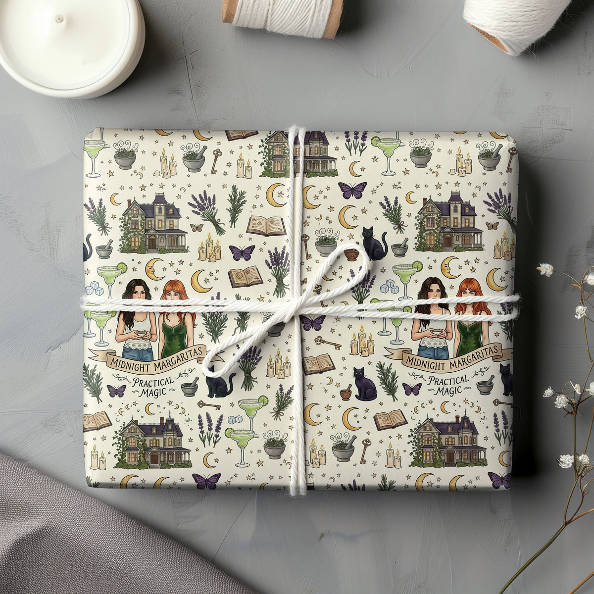 Cream House Practical Magic Wrapping Paper – Gift Wrap for Fans