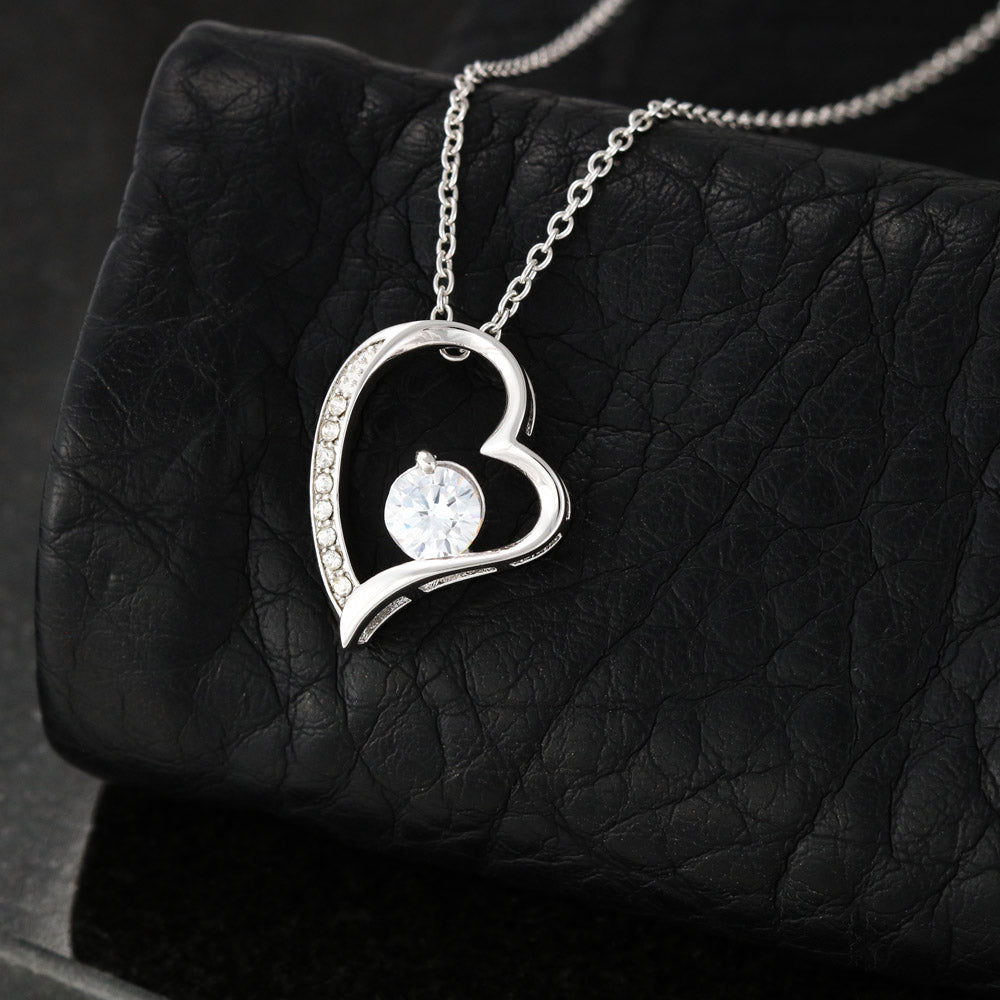 To My Beautiful Daughter Love Necklace Gift From Dad