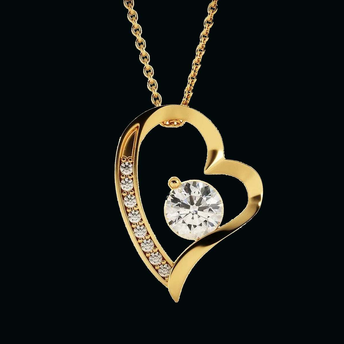 To My Beautiful Daughter Love Necklace Gift From Dad