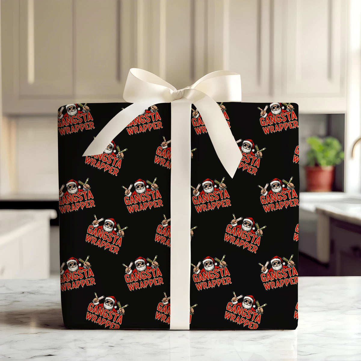 Meme Santa Gangsta Wrapper Gifts