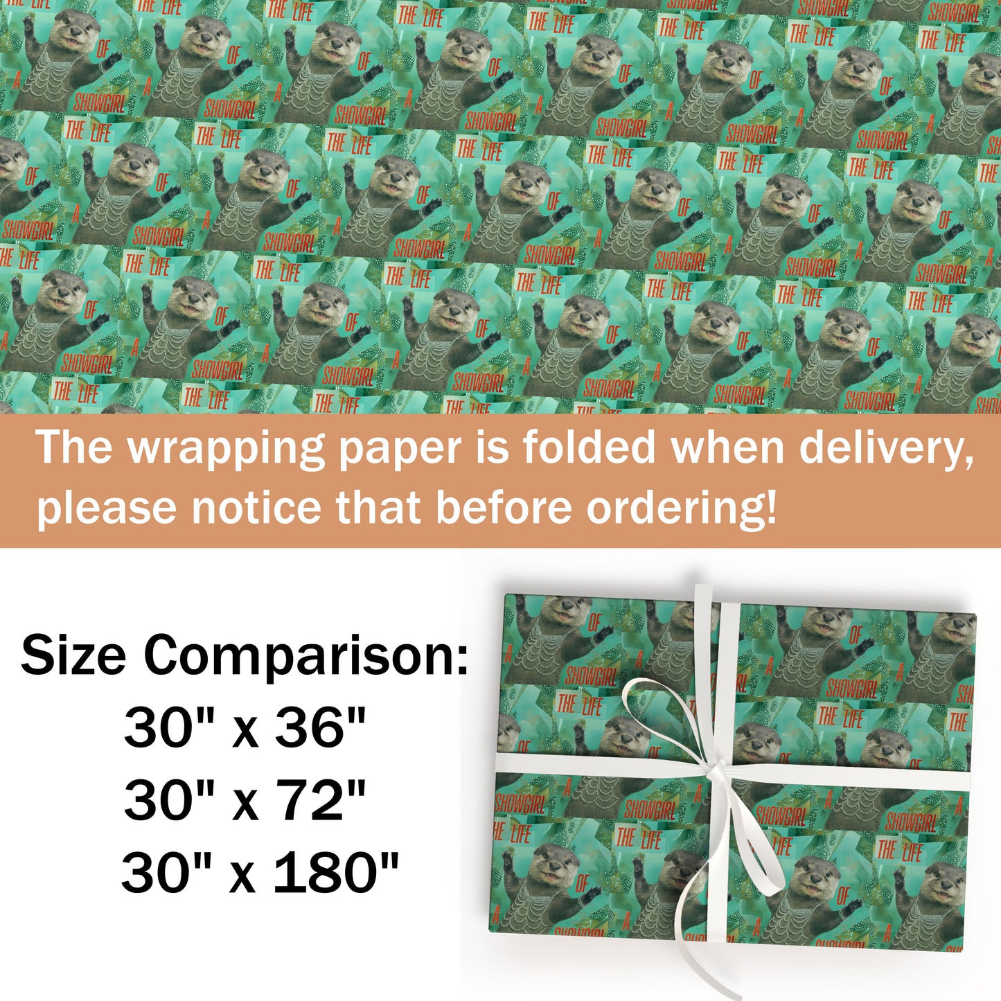 Otter The Life of a Showgirl Gift Wrap