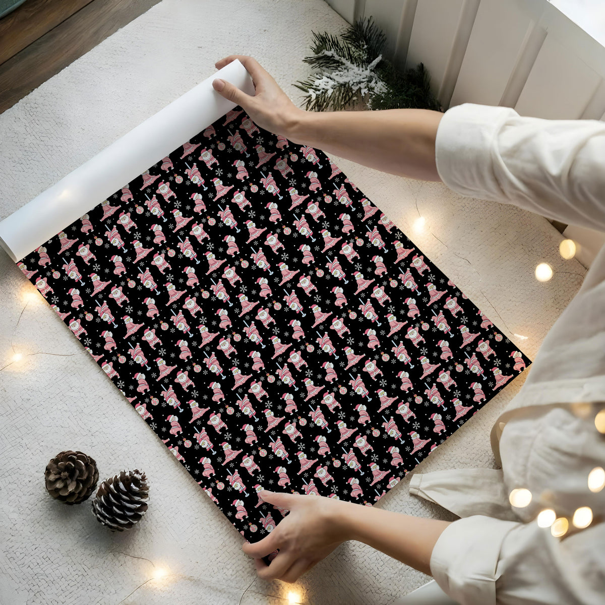 Santa Wrapping Paper - Premium Gift Wrap