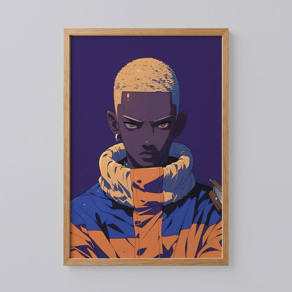 Blonde Buzz Cut Poster