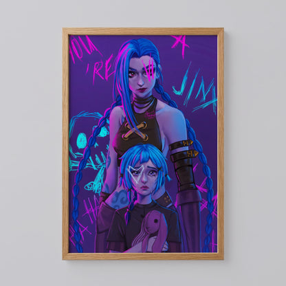 Jinx and Powder Arcane Poster