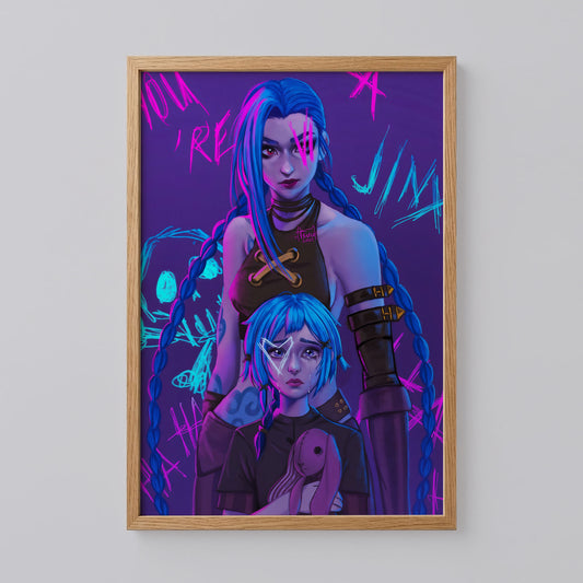 Jinx and Powder Arcane Poster