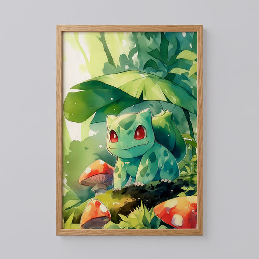 Bulbasaur Bloom Pokemon Poster