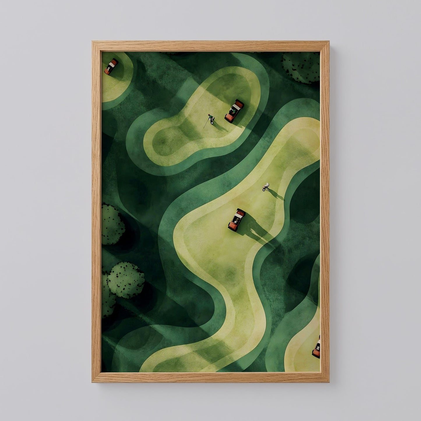 Golf Cart Wall Art Print