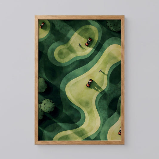 Golf Cart Wall Art Print