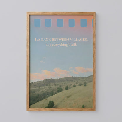 The View Between Villages Poster