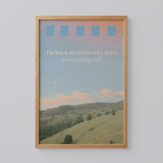 The View Between Villages Poster