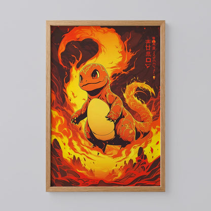 Charmander Pokemon Wall Art