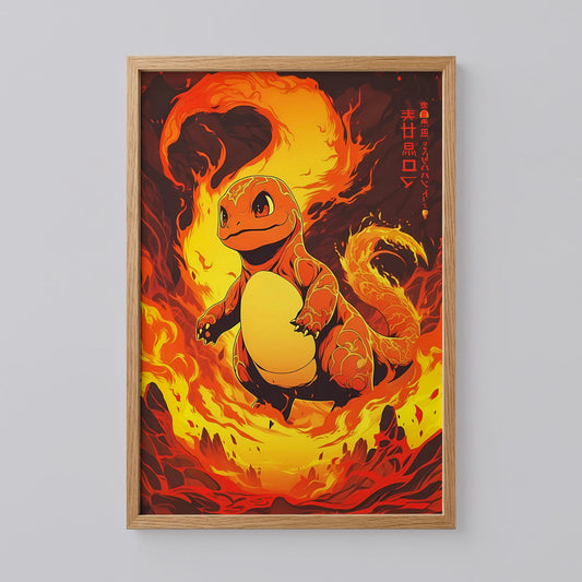 Charmander Pokemon Wall Art