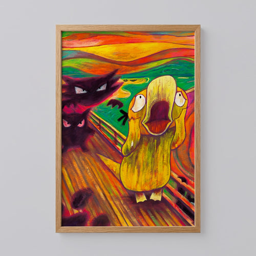 Psyduck The Scream Art