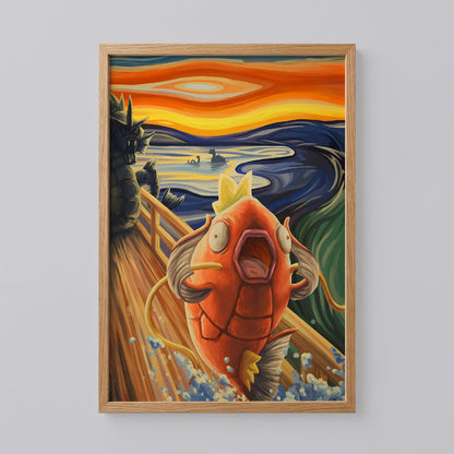 Magikarp Van Gogh Scream Poster