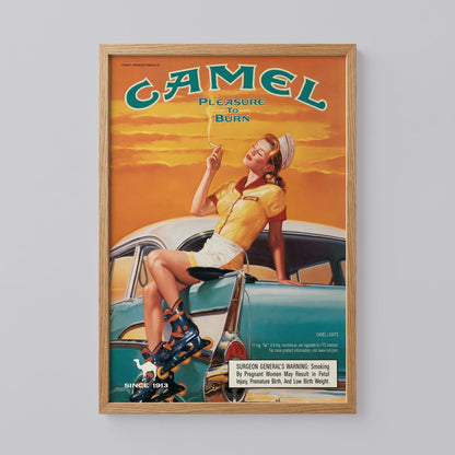 Camel Cigarettes Vintage Poster