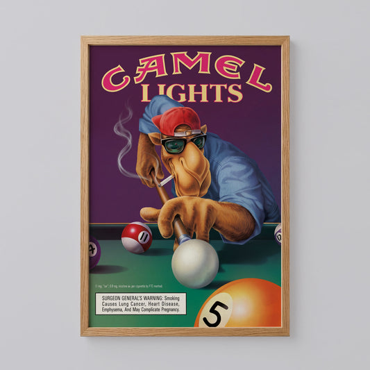 Joe Camel Billiards Poster