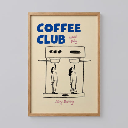Coffee Club Kitchen Wall Art