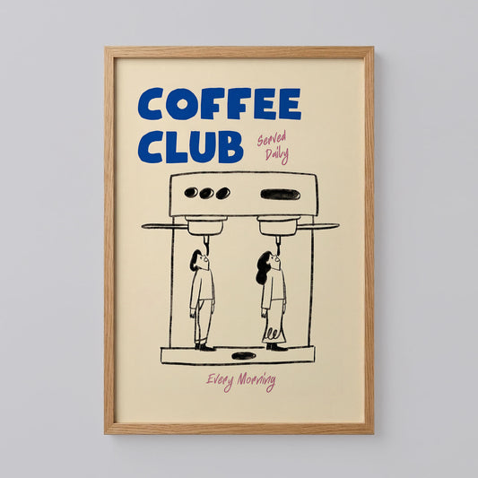 Coffee Club Kitchen Wall Art