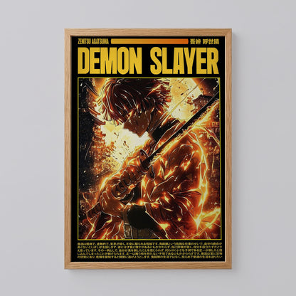 Demon Slayer Zenitsu Agatsuma Poster