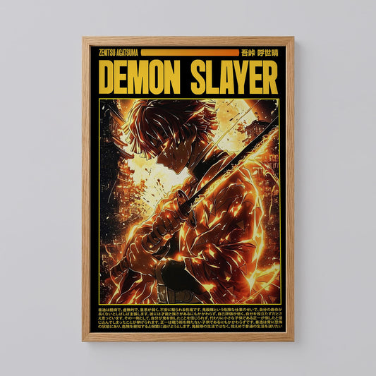 Demon Slayer Zenitsu Agatsuma Poster