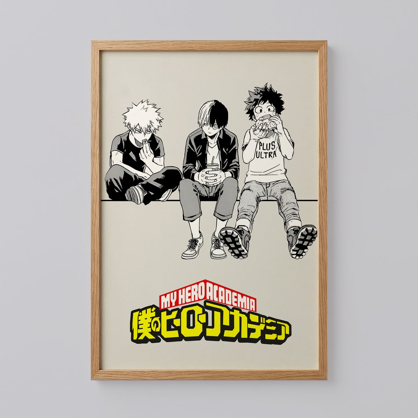 My Hero Academia Deku Bakugo Todoroki Poster