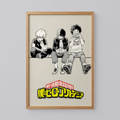 My Hero Academia Deku Bakugo Todoroki Poster