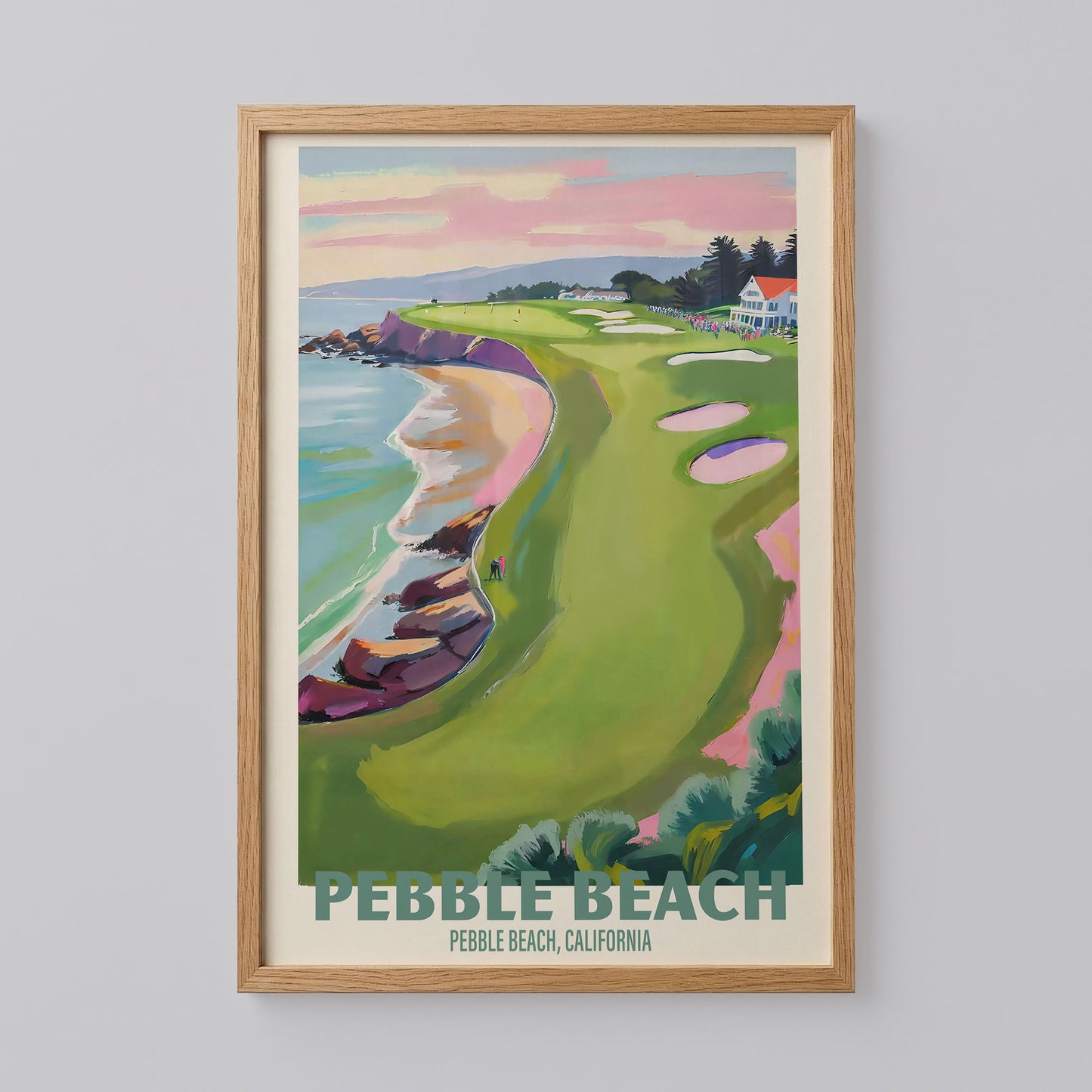 Pebble Beach Golf Poster