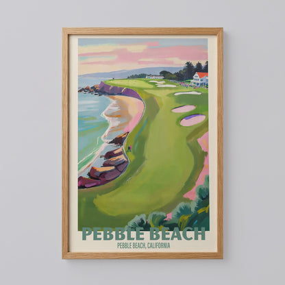 Pebble Beach Golf Poster